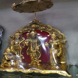 Carved Polished 4811 Inch Aluminium RAM Darbar Statue