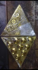 Aluminium Tirkon Yantra, Packaging Type : Golden for Spiritual Purposes