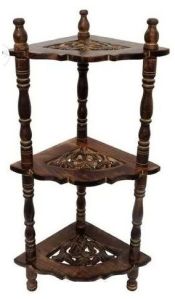 Polished Wooden Side Corner, Color : Brown