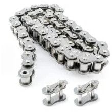 Metal Single Pitch Drive Chain, Color : Black