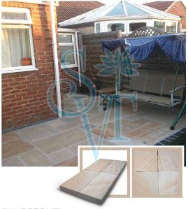Polished Camel Buff Sandstone Slab Standard for Construction