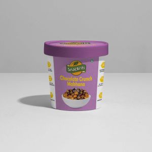 Snackriti Chocolate Crunch Makhana, Color : Dark Pink