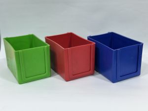 Plain Plastic Storage Bins, Color : Multicolor