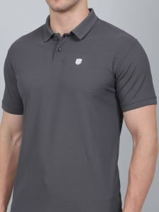 Polyster Stretchable Matty Polo Polyester T Shirt, Gender : Male