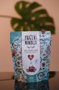 Polyester Stand Up Pouch, Packaging Type : Blue for Food Industry