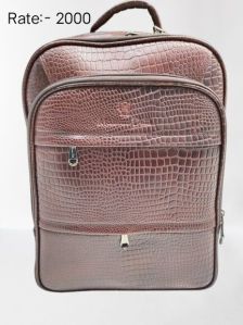 Leather Backpack, Packaging Type : Black, Blue, Brown, Green, Red