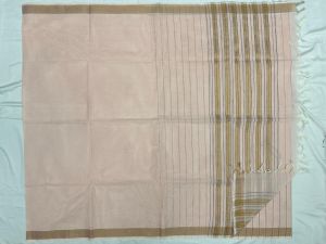 Plain Cotton Sarees Gold Slub