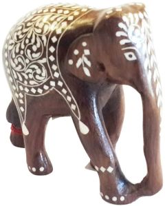 Rosewood Inlay Elephant