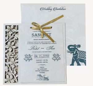 Laser Cut Invitation Card 1526 Bl