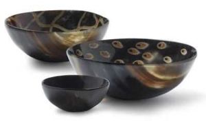 Buffalo Horn Bowls, Color : Natural