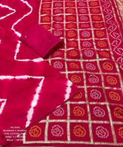 Hooriya Fashions - New Supery Designed Traditional Bhandani Leheriya Saree