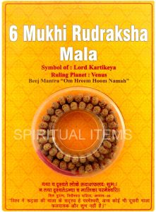 6 Mukhi Rudraksha Mala Standard, Gender : Female, Male, Unisex