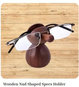 Brown Wooden Nuds Specs Holder