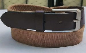 AI/014 Niwar Finish Brown Belt with Silver Buckle