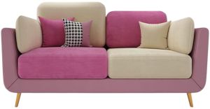 Wood Handicrafts Velvet Contemporary Sofa Couch