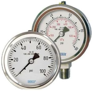 H Guru Stainless Steel Pressure Gauges