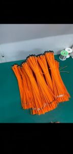 Polished Pillar Sparkles Birthday Party Fire Candle, Color : Orange