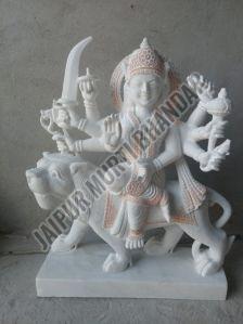 Marble Durga Ji Statue, For Temple, Packaging Type : Cardboard Box