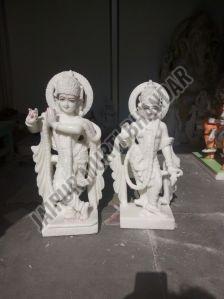 Marble Radha Krishna Statues, Color : Natchurl Stone