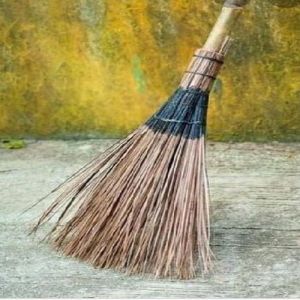 Brown Bamboo Stick Broom