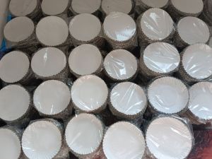 Plain White Round Paper Plate, Packaging Type : Plastic Packet