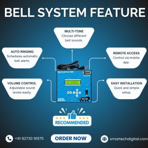 Automatic School Bell, Color : White