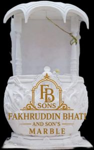 Peacock Design Marble Temple