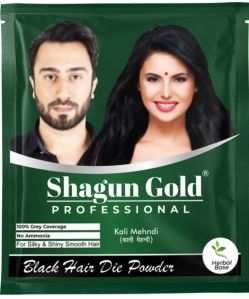 5gm Shagun Gold Instant Black Hair Die Powder