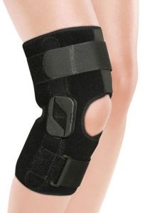 Tynor Cure Plain Plastic Adjustable R.o.m. Knee Brace, Color : Black