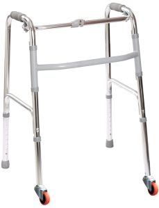 Tynor Cure Polished Aluminum Invalid's Front Wheel Walker