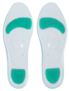 Plain Silicone Full Insole, Color : White Standard