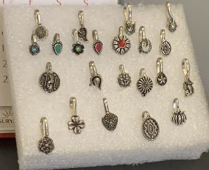 Magical Trend Polished Metal Oxidized Nose Pins