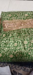 Al Nashra Embroidered Silk Sharara Gharara Wedding Wear