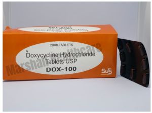 Doxycycline Hydrochloride Capsules, Form : Tablet