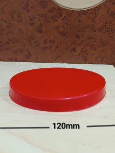 Red Plastic Jar Cap, Shape : Round