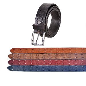 Polished Printed Women Genuine Leather Belts Formal Wear 50 Inch