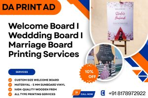 Sunboard Vinyl Welcome Board, Shape : Rectangle, Width : 2 Feet