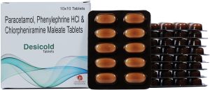 Desicold Tablets, Packaging Type : Strips
