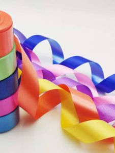 Polyester Curly Decoration Ribbon, Color : Assorted