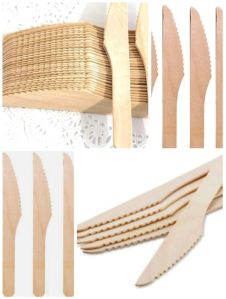 Disposable Wooden Cake Knife, Length : Approx. 6 Inches