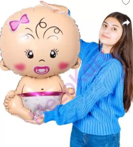 Mylar Helium Welcome Baby Foil Balloons, Color : Multicolor