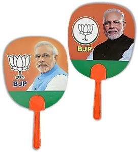 Paper Election Promotional Hand Fans, Color : Multi Color