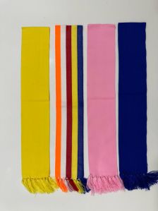 Solid Plain Polyester Muffler, Color : Multi Color