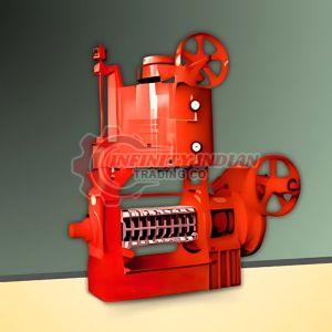 Powder Coated Round Kettle Oil Expeller, Color : Red