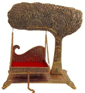 8x11x14 Inch Aluminium Golden Jhula