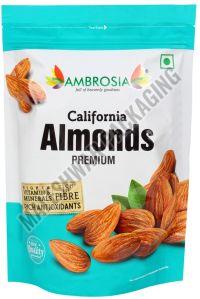 Printed Plastic Almonds Standup Zipper Pouches
