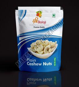 Printed Plastic Cashew Nuts Standup Zipper Pouches