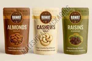 Custom Printed Dry Fruits Standup Zipper Pouches