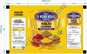 Printed Plastic Haldi Powder Packaging Pouches