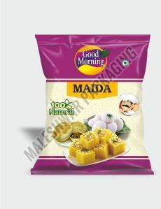 Printed Plastic Maida Packaging Pouches, Packaging Type : PP Bag